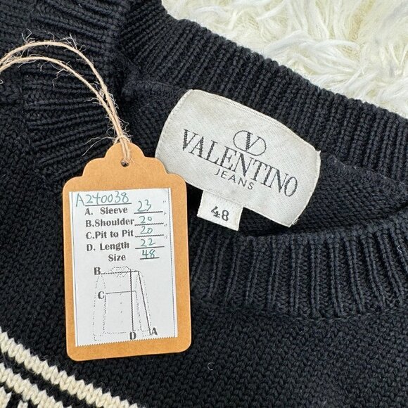 Valentino Unisex Vintage sweater 100% wool - Picture 2 of 9